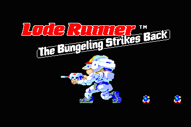 Lode Runner II - The Bungeling Strikes Back Title Screen